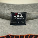 J America Auburn Tigers Women's Crewneck Sweatshirt Gray Sz Large Embroidered Photo 5