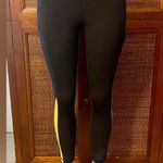 Lululemon Athletica Black and Yellow Performance Leggings Roksanda Black Photo 0