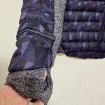 Lululemon Fluff Off Jacket Goose Down Puffer Pullover Purple Patterned Size 6 Photo 5