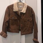 Pink Lily Brown Corduroy Utility Jacket Photo 0