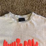 White Fox Boutique  Gray and Pink Short Sleeve Tee Photo 4