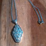 Sky Blue Topaz Stainless Steel Necklace Photo 1