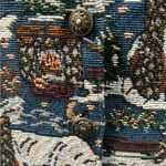 Bobbie & Brooks Vintage 90s Bobbie Brooks Winter Holiday Cabin Snow Tapestry Vest Photo 4