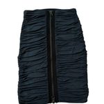 Reiss Teal Tamara Hi Rise Ruched Zipper Accent Skirt Women Size 4 | 2-16 Photo 1