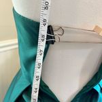 Alfred Sung  Hunter Green Strapless Ball Gown with High Low hem Size 0 Photo 10