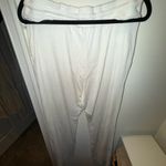 White Ribbed Lounge Pants Size L Photo 1