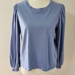 Levi's Flora Colony Blue Puff Sleeve Long Sleeve Tee Size Medium Photo 1