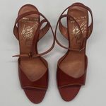 Vintage Deadstock Made in Italy for Lord & Taylor‎ Ankle Strap Pumps 6.5 NARROW Brown Photo 5