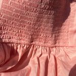 Abercrombie & Fitch NWT  Emerson Poplin Puff Sleeve Dress peach cottagecore Photo 3