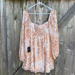 Lulus NWT  Radiant Suggestion Paisley Babydoll Dress Size Large Photo 10