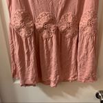 Hannah Pink Scoop Neck Sleevless Lace Accent Top M Size M Photo 6