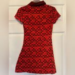 Urban Outfitters NWOT Hazel Printed Mini Dress - Red Checkered Floral size S Photo 3