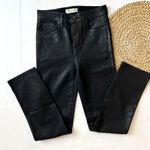 Madewell Stovepipe Jeans in True Black Wash: Coated Edition Photo 1