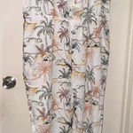 Cost Plus World Market Orange and White Floral Romper Size undefined Photo 0