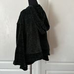 DARK HUNTER GREEN BELL SLEEVE CHENILLE PULLOVER HOODIE Size M Photo 2