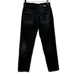 Boyish Jeans The Tommy Straight Leg Sz 25 Black Stone Wash Button Fly Crop Photo 4