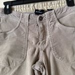 Kuhl  Mid Rise Straight Leg Stretch Corduroy Pants Beige Khaki Size 4 Drawstring Photo 6