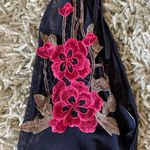 Missguided Strappy Embroidered Mesh Plunge Jumpsuit Photo 2