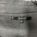 Quince  Dark Gray Blazer Notch Collar Long Sleeve Hook and Eye Work Size S Photo 4