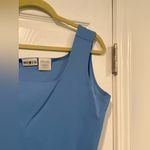 Mixit  Size XL Robin Egg Blue Cropped Stretch Square Neck Tank Top Photo 5