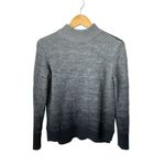 Athleta  Sunset 100% Merino Wool Grey Ombre Mock Sweater Size S Photo 1