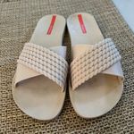 Ipanema Women's Sandals Slides Beige Braided Criss Cross Casual Comfort Size 9 Tan Photo 2