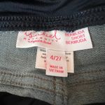 Isabel Maternity Crossover Panel Bermuda Jean Shorts Photo 1