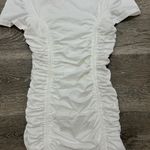 Tiger Mist Trinity Ruched Drawstring Mini Dress White Photo 6