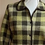 Source Unknown  Green and Black Plaid Blazer Photo 2