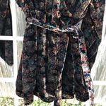 Chelsea and Violet NEW renessaince wrap mini dress soft crushed velvet Floral XL Photo 11