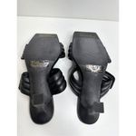 Abound  Shoes Womens Size 6 Qarly Heeled Black Square Toe Slip On Sandals‎ Photo 6
