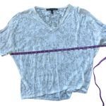 White House | Black Market  White Sheer Butterfly Print Tee XXS Photo 3