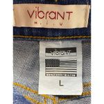 Vibrant MIU Size L Cargo Denim Midi Skirt Blue Y2K Country Coastal Cowgirl NWT Size L Photo 7
