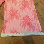 Tahari  Linen Pink Palm Tree Crop Pull on Elasticated Waist Culottes w Pockets S Photo 2
