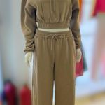 ZARA Long Sleeve Sweatsuit Set With Hoodie And Wide Pants. Size S Photo 0