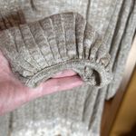 easel Ribbed Lace Trim Beige Knit Mini Dress Size Large Photo 8