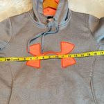 Under Armour  gray and neon orange Hoodie Sweatshirt size XS Loose fit style Photo 2