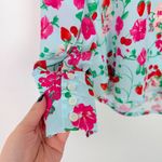 Ann Taylor Floral Strawberry Cherry Print Long Sleeve Popover Top Size Small S Photo 5