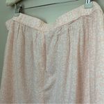Abound  Skirt Elastic Waist Light Pink White Dot Print Casual Neutral Mini Photo 4
