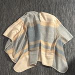 Forever 21  Open Cardigan Wrap Draped Sweater Shawl Plaid Check Pattern One Size Photo 1