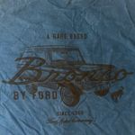 Ford Bronco Cut Off Crop Top | XL Blue Photo 2