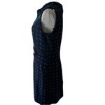 sts blue Sail to Sable NWT Navy Blue Tweed Dress Size 10 Gold Button Detail Photo 4
