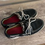 Sperry Top Sider Black Leather Boat Shoes Women’s Size 8.5 Animal Print Casual Photo 6
