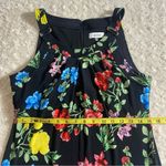 Calvin Klein Black & Florals Flared A-Line Skirt Maxi Dress M Medium Photo 11