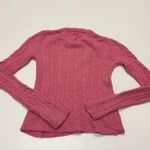 J.Crew  Sweater Womens X Small Pink Cable Knit Wool Blend Angora Rabbit Cashmere Photo 1