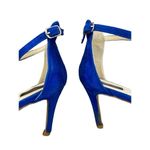 Sturio Stiletto Heels Ankle Strap Formal Strappy Shoes Feminine Pumps Blue Size 8 Photo 8