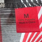 5|48 Black red and yellow abstract print top size medium Photo 4