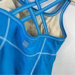 Lands' End Bright Aqua Blue Strappy Modest Tankini Swim swimsuit top womens 8 M Photo 6