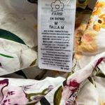 Farm Rio NWOT  Floral Ruffles Greek Garden Off-White Mini Dress Size M Photo 6