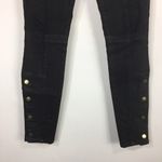 7 For All Mankind  7FAM Wax Coated Moto Jeans Button Up Ankle Size 25 Photo 5